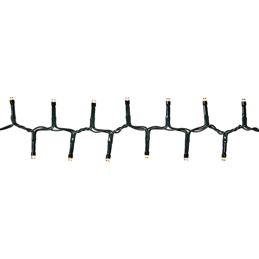 LED Екстериорни Коледни лампички 400xLED/7 функции 11м IP44 топло бели