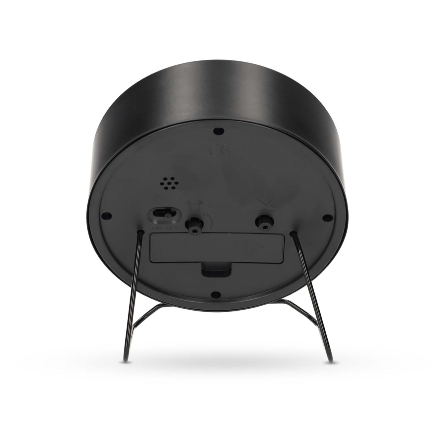 Аналогов будилник 1xAA черен