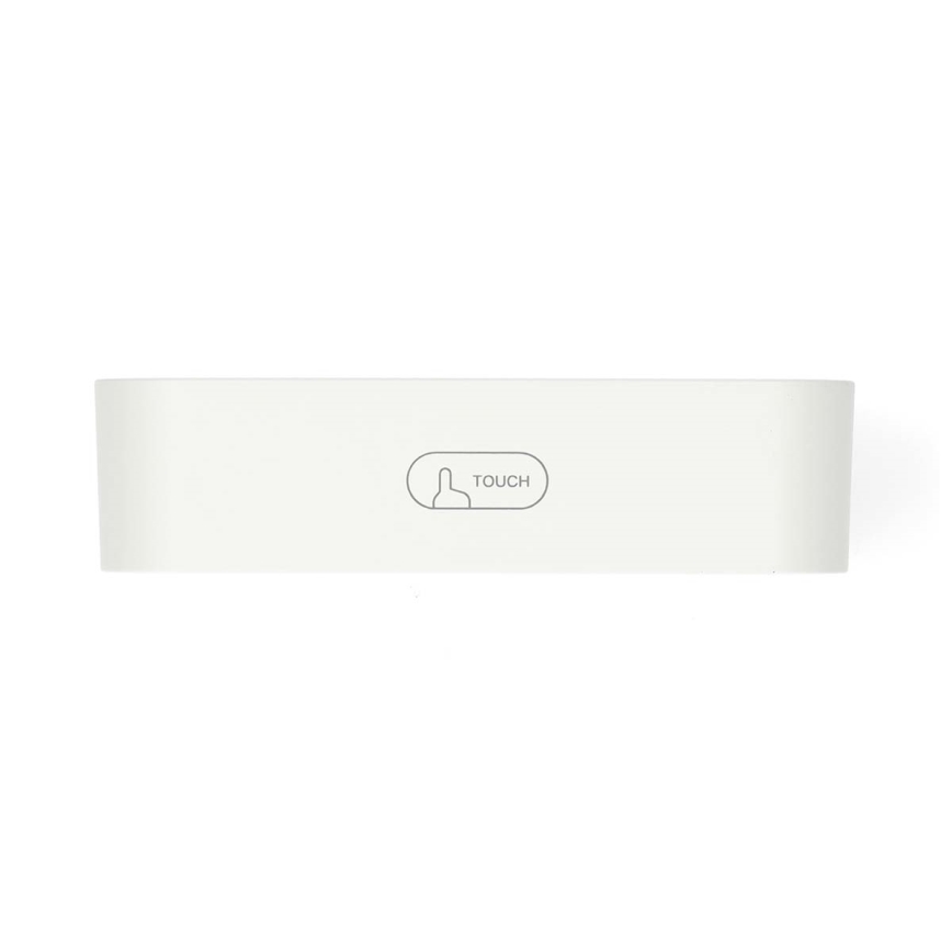 Дигитален часовник с будилник, термометър и влагомер, 2xAA, бял