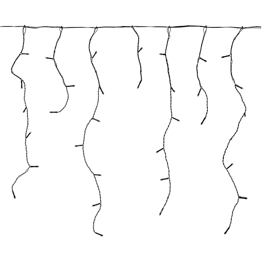 LED Екстериорни Коледни лампички 180xLED/7 функции 10,9м IP44 топло бели