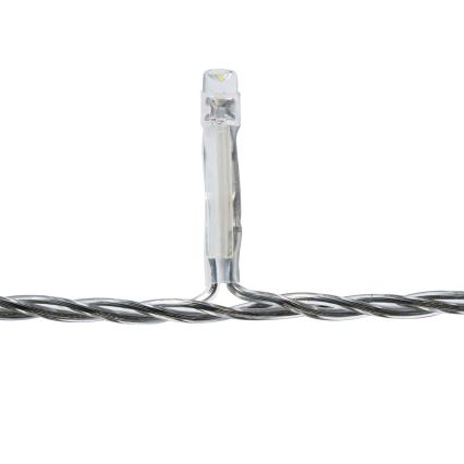 LED Коледна завеса 180xLED/7 функции 10,9м IP44 студено бели