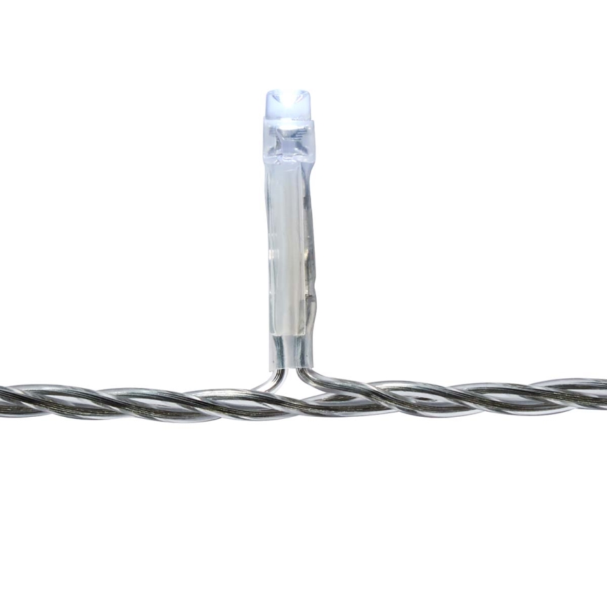 LED външна коледна завеса 180xLED/7 функции 10,9m IP44 студено бяла