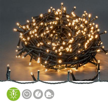 LED Екстериорни Коледни лампички 720xLED/7 функции 57м IP44 топло бели