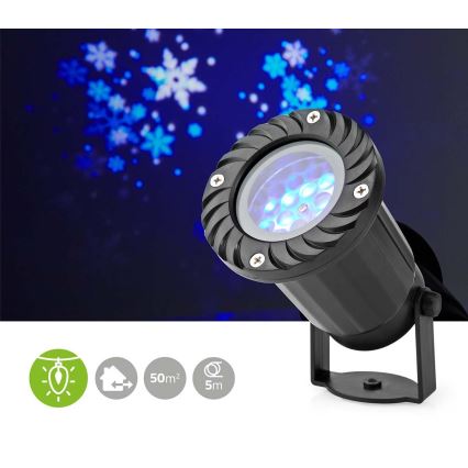 LED Екстериорен коледен снежен прожектор 5W/230V IP44
