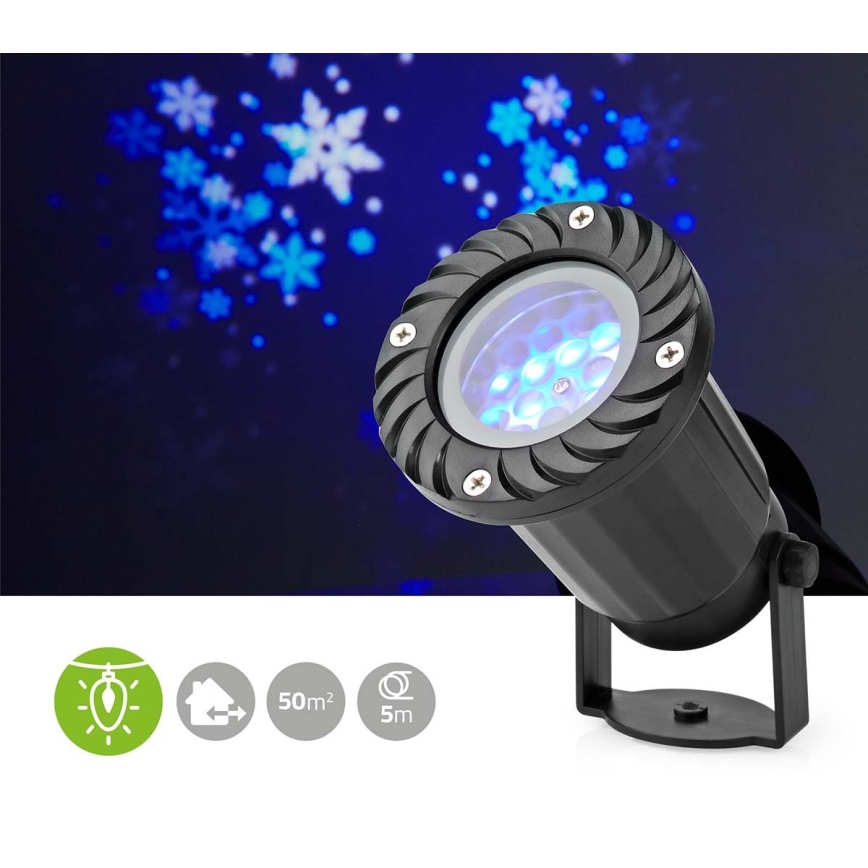 LED Екстериорен коледен снежен прожектор 5W/230V IP44