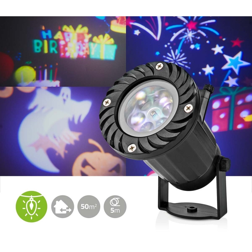 LED Екстериорен празничен прожектор 5W/230V IP44