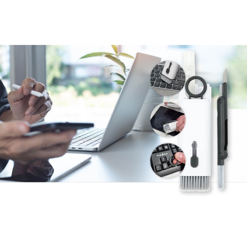 Препарат за почистване на екрани и клавиатури 7в1