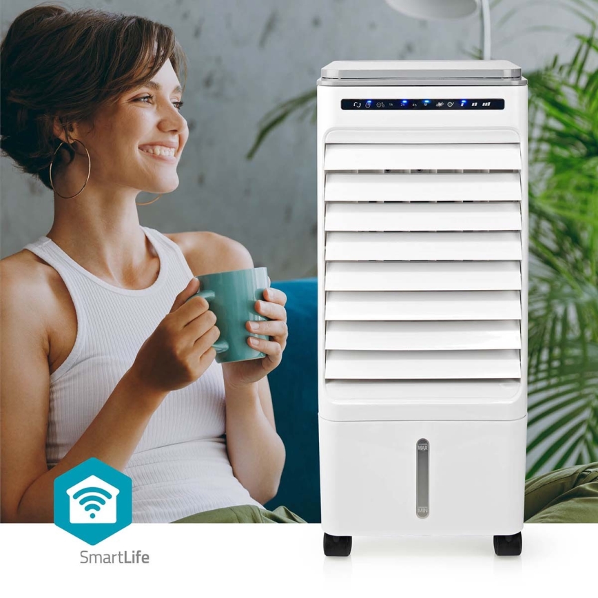 Охладител за въздух 65W/230V Wi-Fi Tuya бял + дистанционно управление