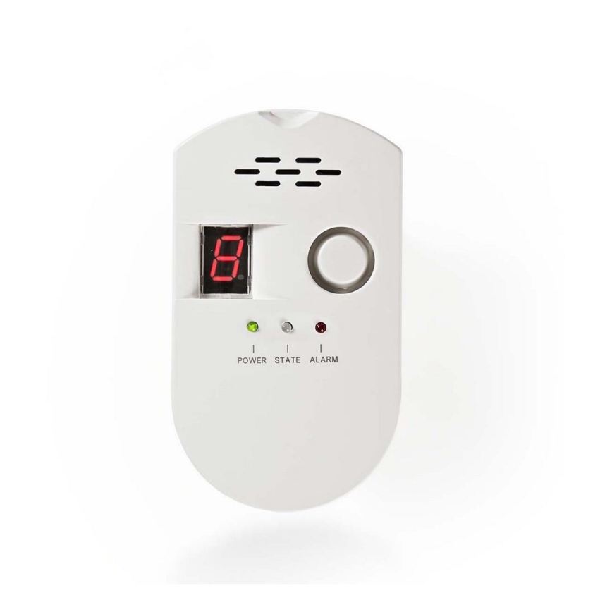 Nedis DTCTG10CWT - Газов детектор - LPG, природен газ, природен газ 230V / 85dB