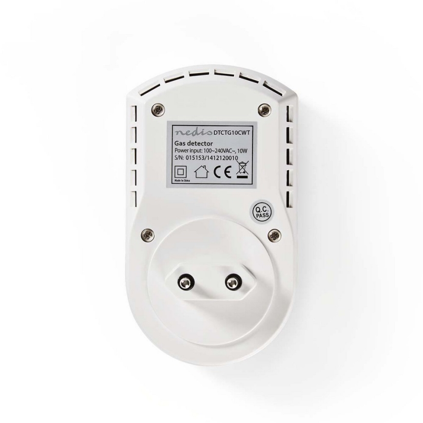 Nedis DTCTG10CWT - Газов детектор - LPG, природен газ, природен газ 230V / 85dB