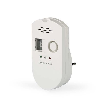 Nedis DTCTG10CWT - Газов детектор - LPG, природен газ, природен газ 230V / 85dB