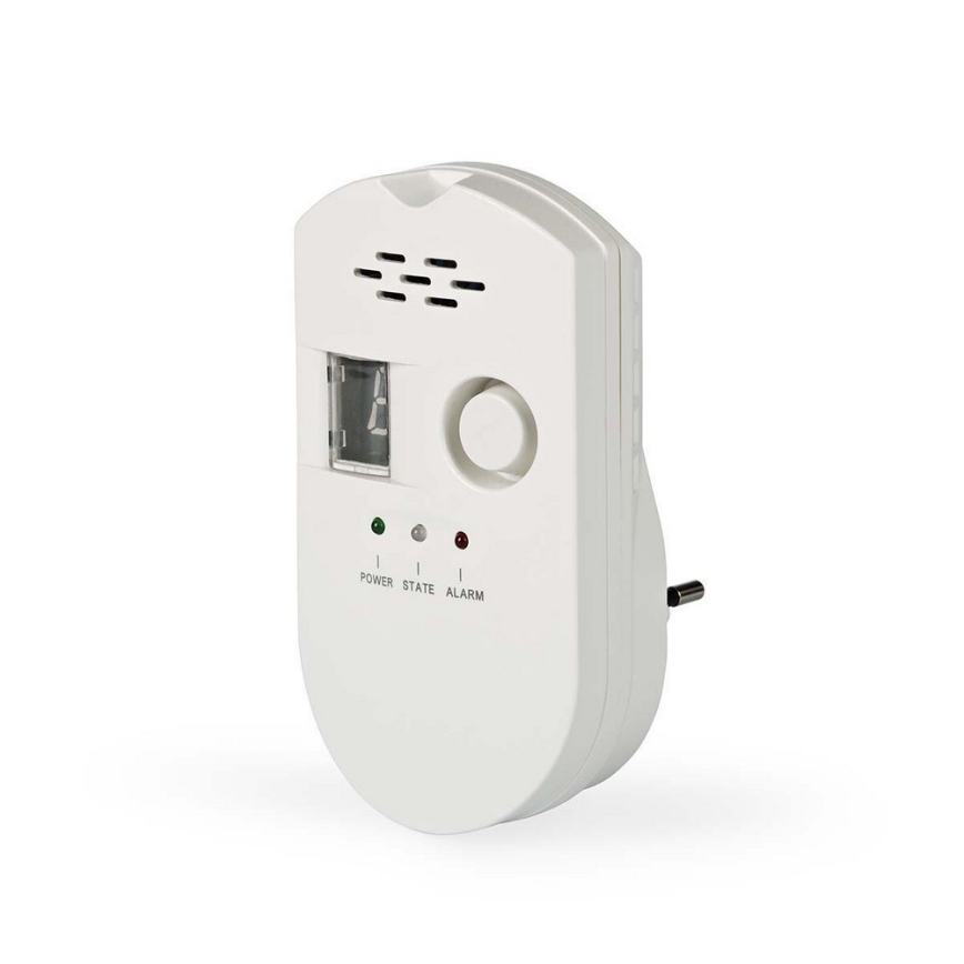 Nedis DTCTG10CWT - Газов детектор - LPG, природен газ, природен газ 230V / 85dB