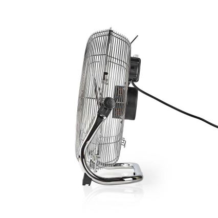 Подов вентилатор 80W/230V лъскав хром