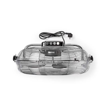 Подов вентилатор 80W/230V лъскав хром