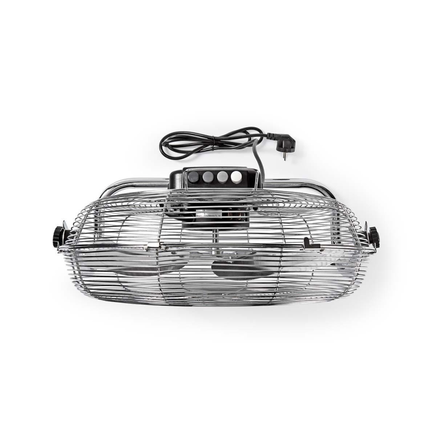 Подов вентилатор 80W/230V лъскав хром