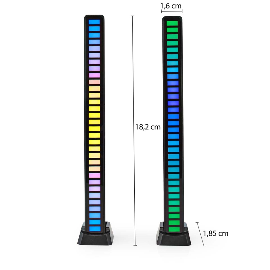 К-кт 2бр. LED RGB акумулаторни настолни лампи LED/250 mAh