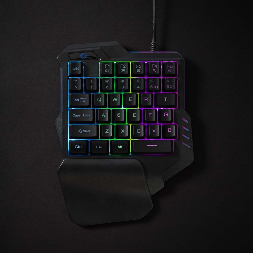 LED RGB Деймърска клавиатура за една ръка 5V