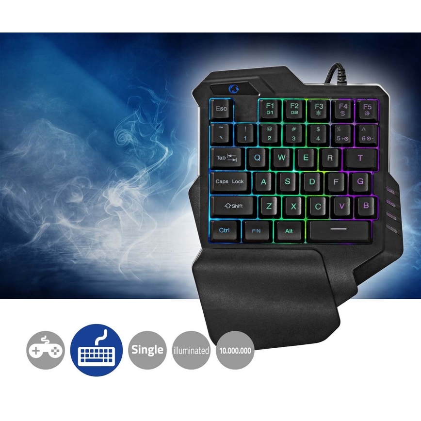 LED RGB Деймърска клавиатура за една ръка 5V