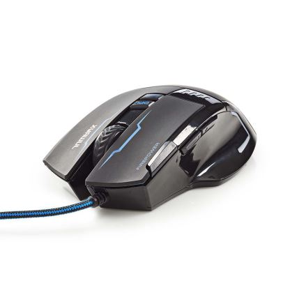 LED Геймърска мишка 800/1600/2400/4000 DPI 8 бутона черна