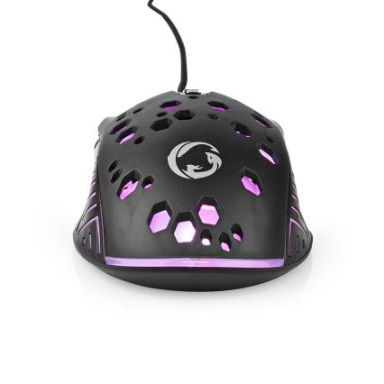 LED Геймърска мишка 800/1200/2400/3200/4800/7200 DPI 7 бутона черна