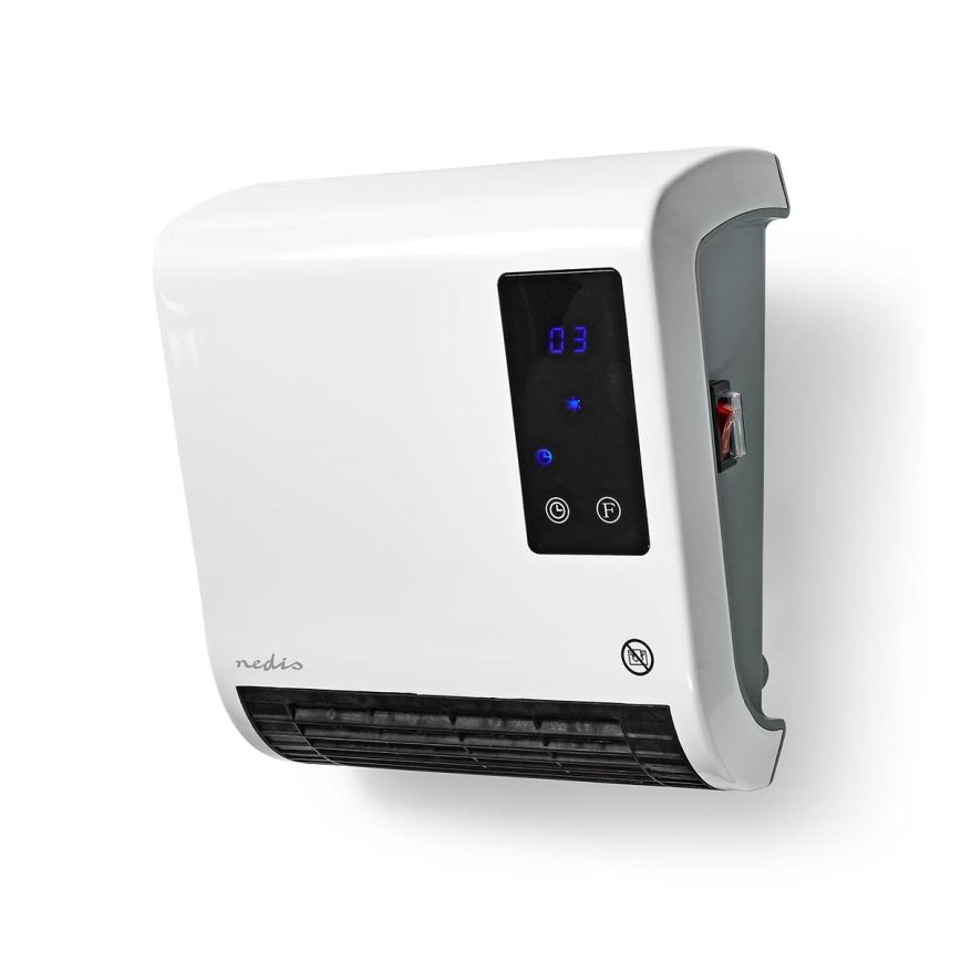 Нагревател с LED дисплей и термостат 2000W/230V IP22 + дистанционно