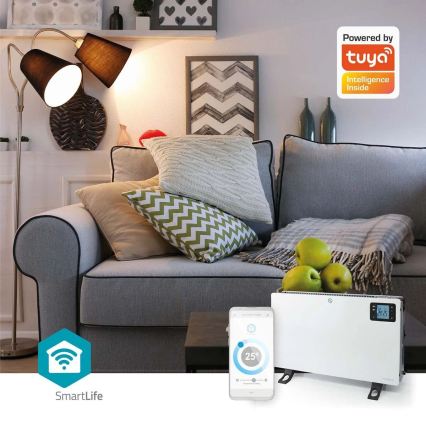 Електрически директен отоплител/конвектор 750/1250/2000W/230V Wi-Fi Tuya + дистанционно управление