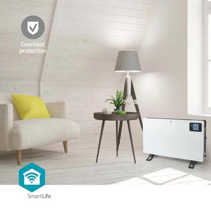 Електрически директен отоплител/конвектор 750/1250/2000W/230V Wi-Fi Tuya + дистанционно управление