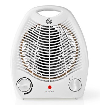 Nedis HTFA13CWT - Вентилатор за маса с нагревател 2000W / 230V