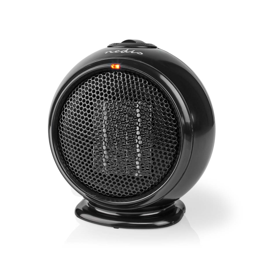 Вентилатор с керамичен нагревател 500W/230V черен