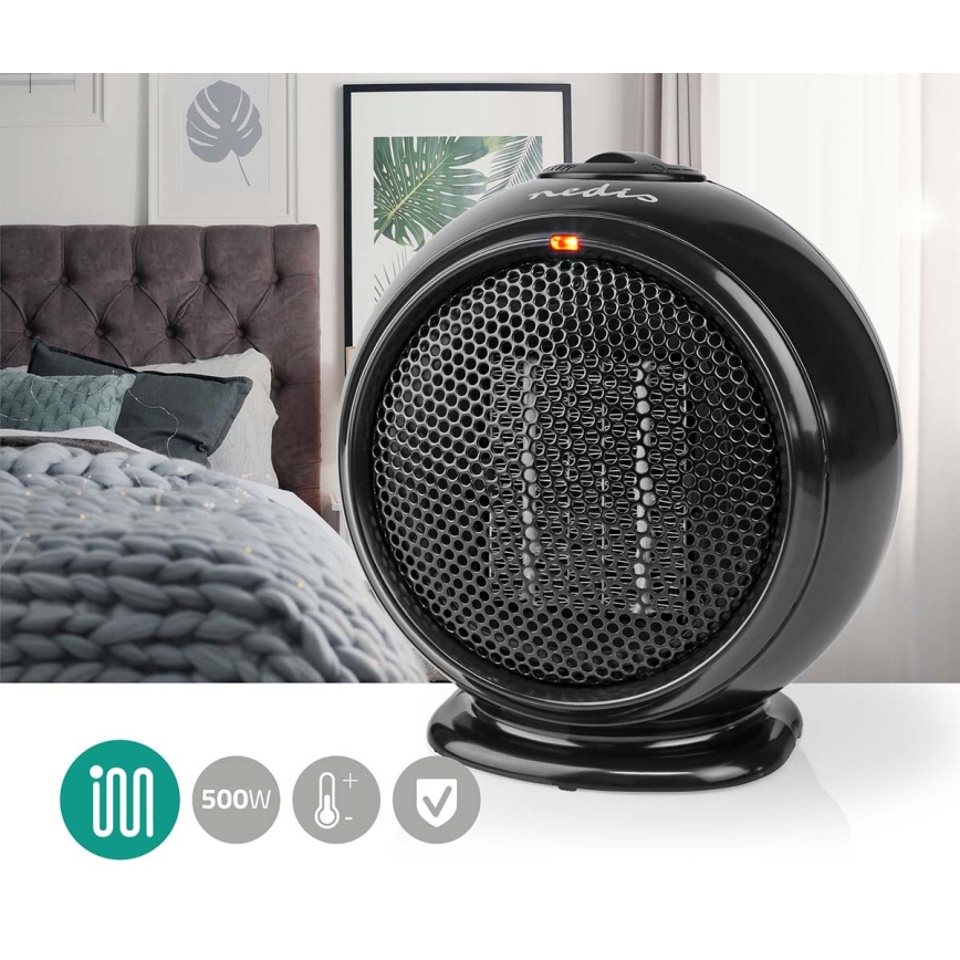 Керамична духалка 500W/230V черна