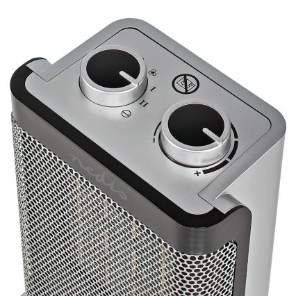 Керамична духалка 1000/1500W/230V сребриста