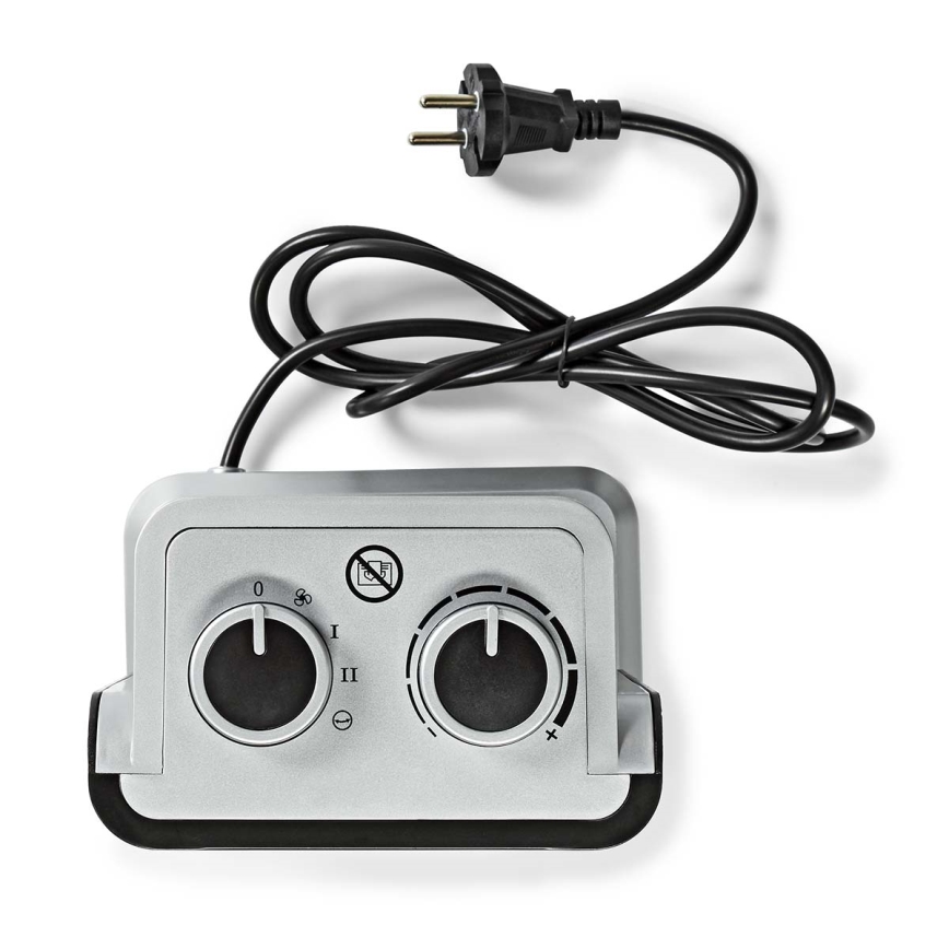 Керамична духалка 1000/1500W/230V сребриста