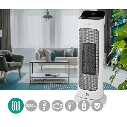 Керамична духалка 1400/2000W/230V + дистанционно управление