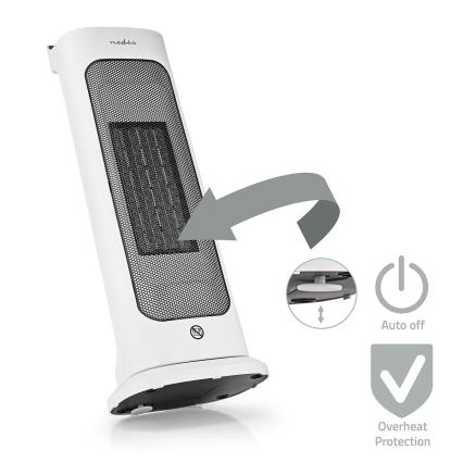 Керамична духалка 1400/2000W/230V + дистанционно управление