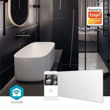Инфрачервен отоплителен панел 700W/230V 120x62 см IP44 Wi-Fi Tuya + дистанционно управление