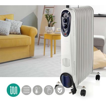 Преносим маслен радиатор с 11 ребра 1000/1500/2500W/230V