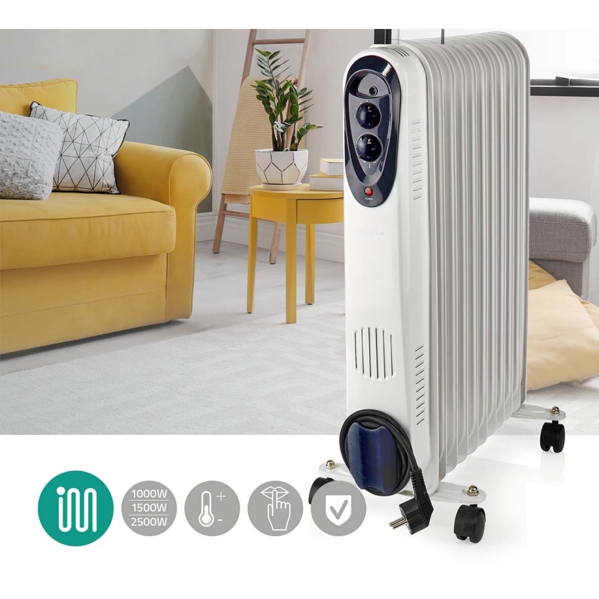 Преносим маслен радиатор с 11 ребра 1000/1500/2500W/230V
