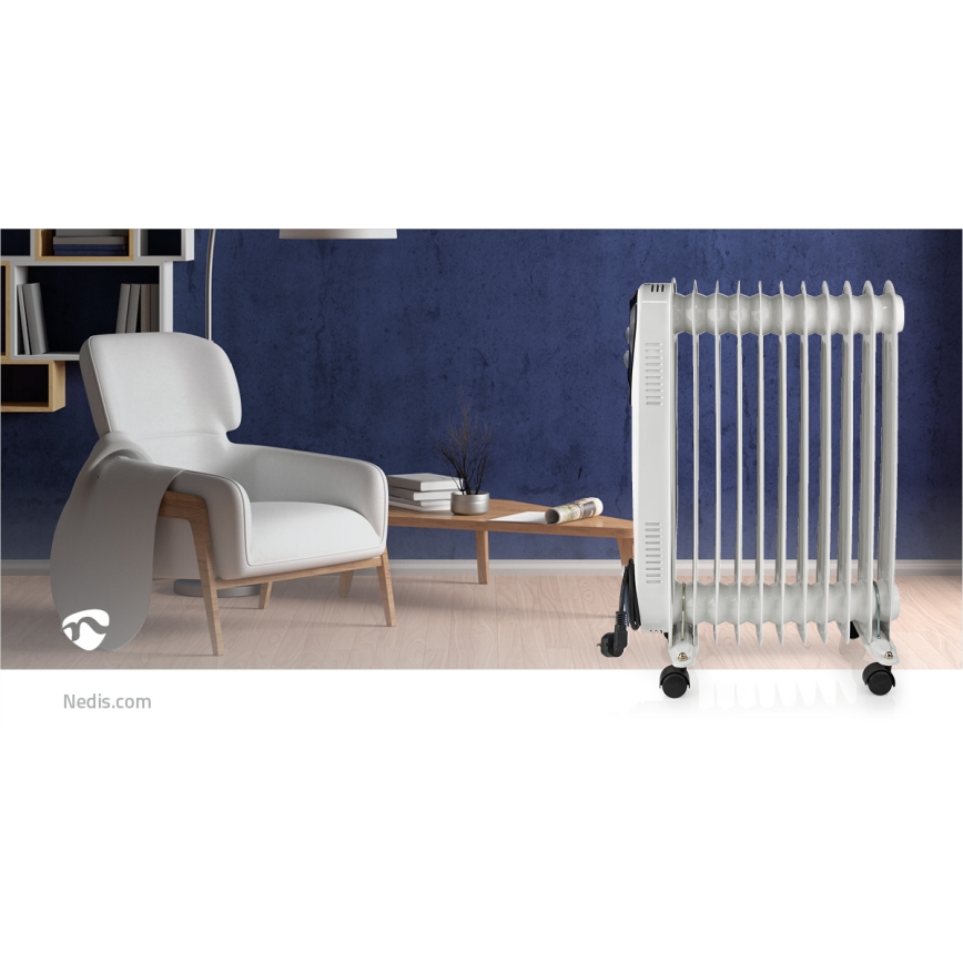 Преносим маслен радиатор с 11 ребра 1000/1500/2500W/230V