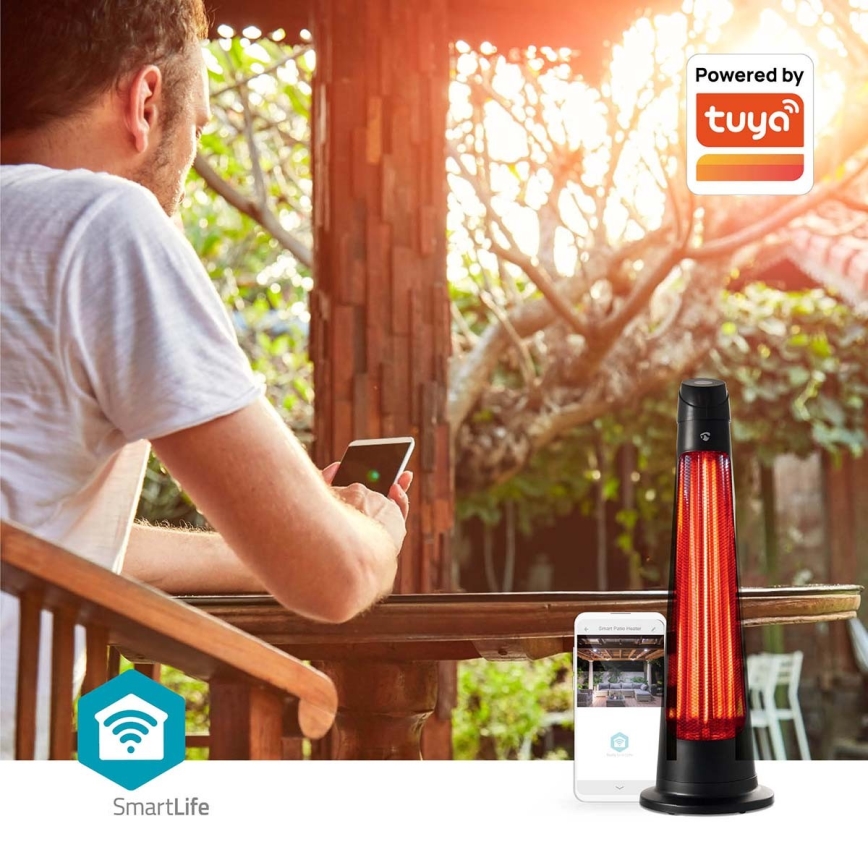Екстериорен подгряващ елемент SmartLife 600/1200W/230V Wi-Fi Tuya IP24