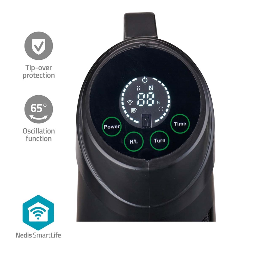 Екстериорен подгряващ елемент SmartLife 600/1200W/230V Wi-Fi Tuya IP24