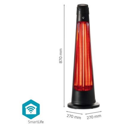 Екстериорен подгряващ елемент SmartLife 600/1200W/230V Wi-Fi Tuya IP24