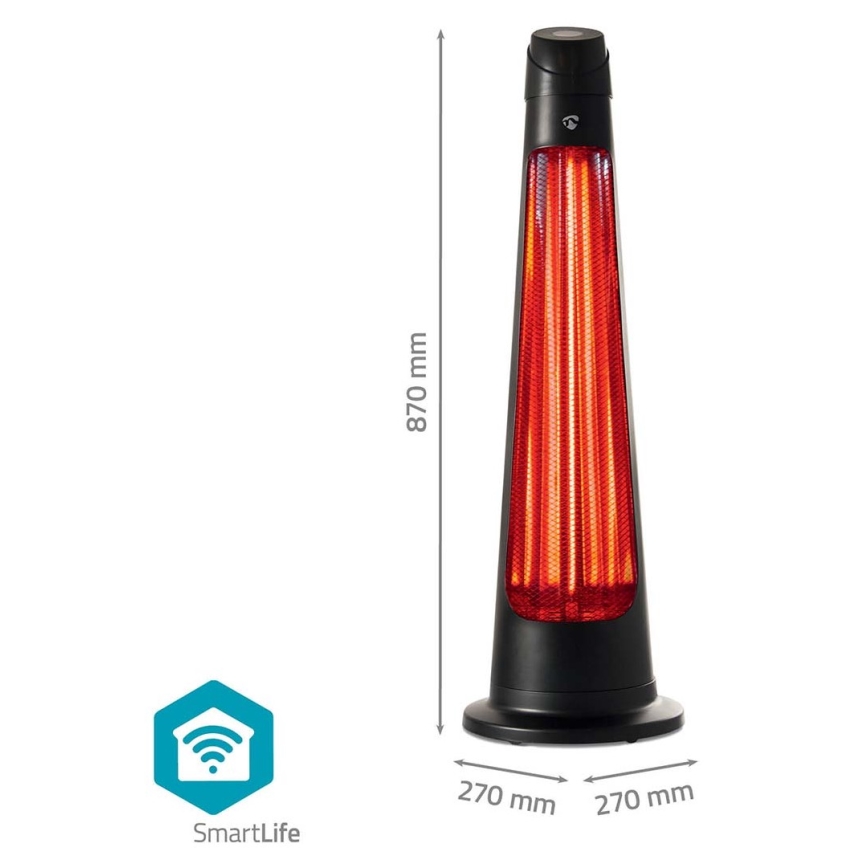 Екстериорен подгряващ елемент SmartLife 600/1200W/230V Wi-Fi Tuya IP24