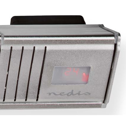 Екстериорен електрически нагревателен елемент 2000W/230V IP65 + дистанционно управление