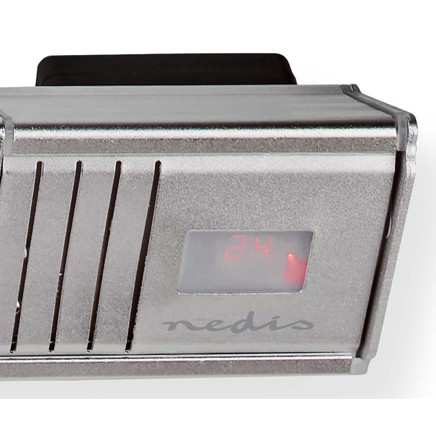 Екстериорен електрически нагревателен елемент 2000W/230V IP65 + дистанционно управление