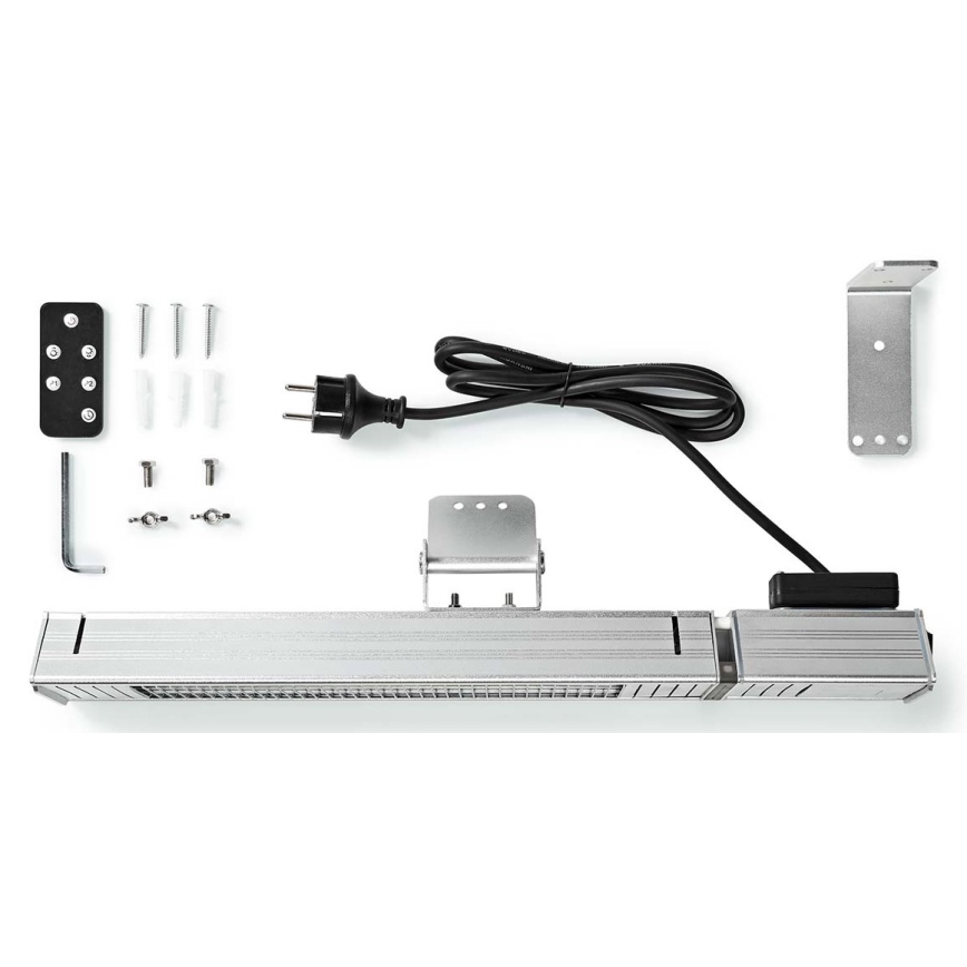 Екстериорен електрически нагревателен елемент 2000W/230V IP65 + дистанционно управление