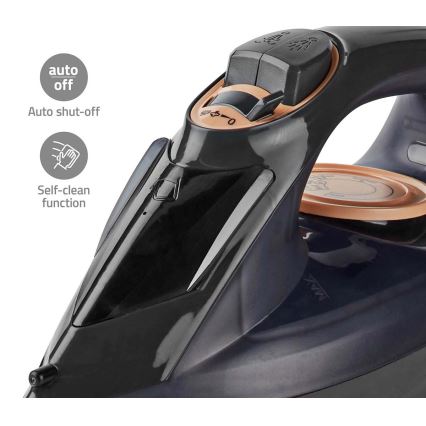 Парна ютия 2200W/230V черна