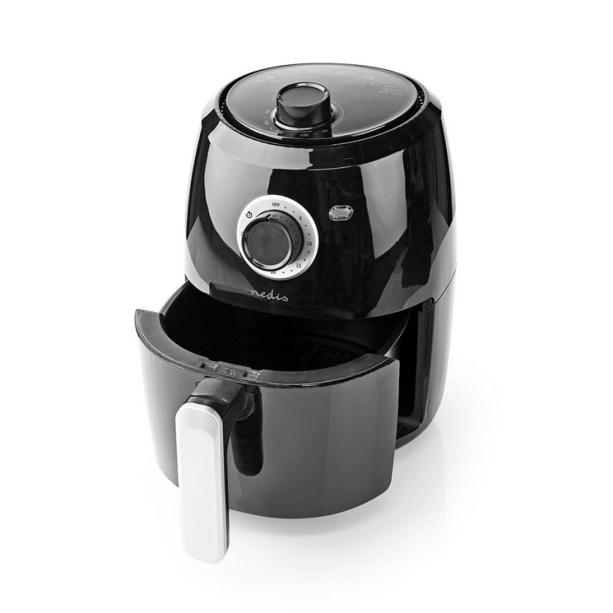 Nedis KAAF120FBK - Фритюрник с горещ въздух 2.4l 1000W / 230V / 30min