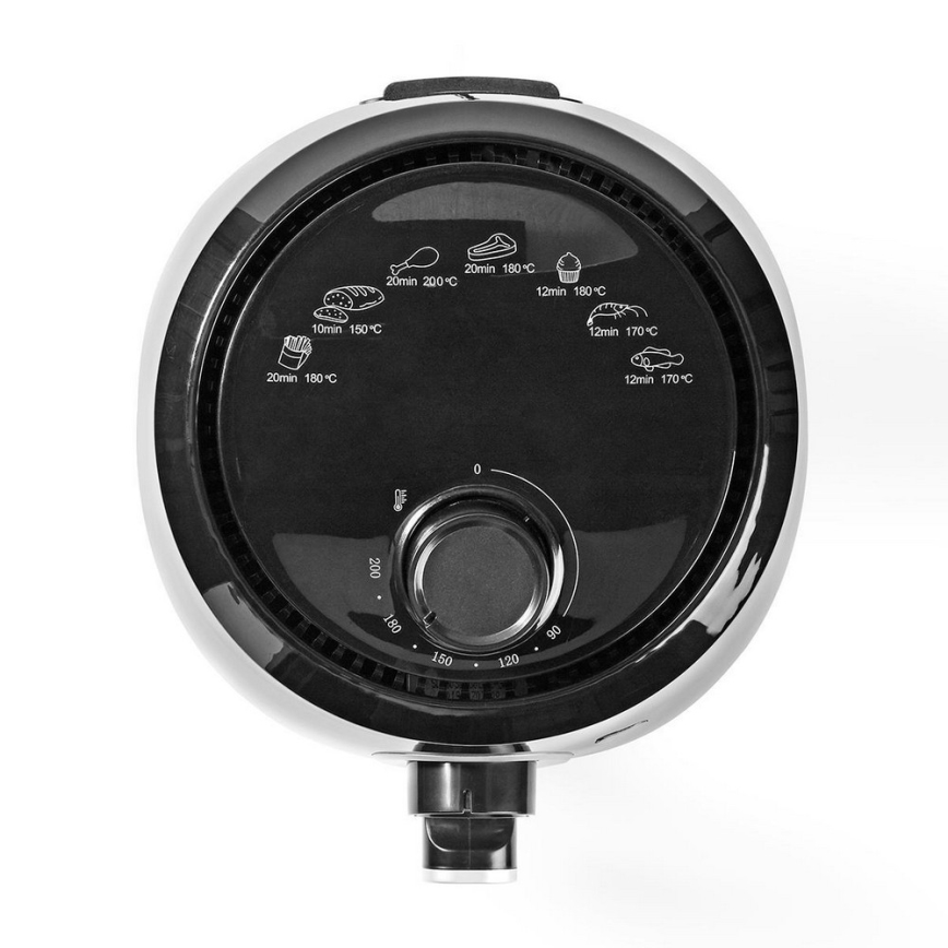 Nedis KAAF120FBK - Фритюрник с горещ въздух 2.4l 1000W / 230V / 30min