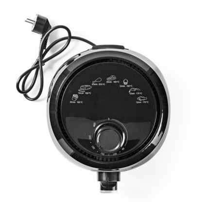 Nedis KAAF120FBK - Фритюрник с горещ въздух 2.4l 1000W / 230V / 30min