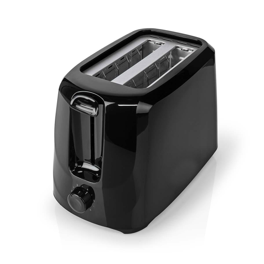 Тостер с 2 отвора 700W/230V черен